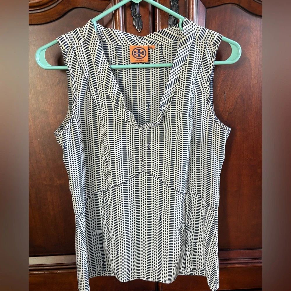 Tory Burch Cowl Neck Silk Tank